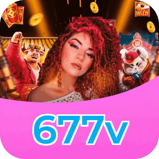 Interface do aplicativo 677v mostrando jogos disponíveis no iOS e Android